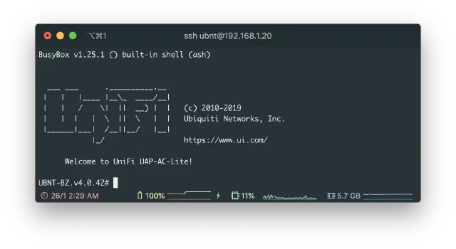 unifi ap ssh connect