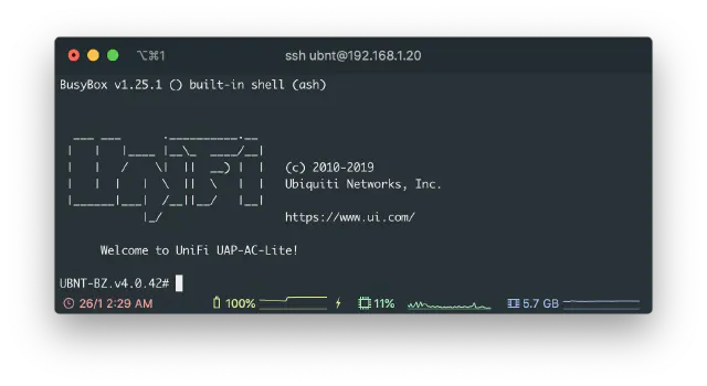 unifi ap ssh connect