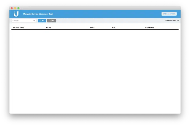 Ubiquiti Device Discovery Tools - Scaning Devices