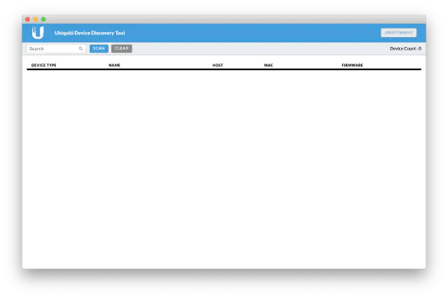 Ubiquiti Device Discovery Tools - Scaning Devices